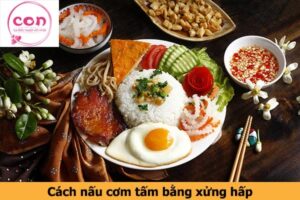 Cách nấu cơm tấm bằng xửng hấp - Sotayandam