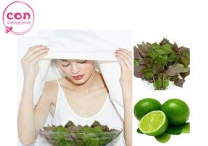 Xông hơi bằng lá tía tô giúp đẹp da và giảm stress.jpg